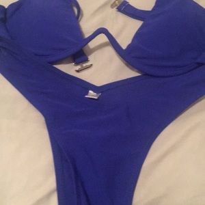 Blue bikini
